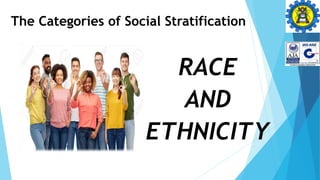 The Categories of Social Stratification
RACE
AND
ETHNICITY
 