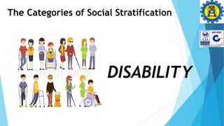 The Categories of Social Stratification
DISABILITY
 