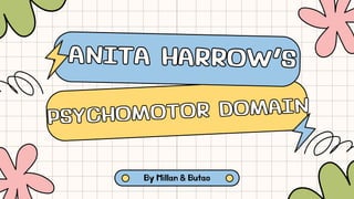 ANITA HARROW’S
ANITA HARROW’S
PSYCHOMOTOR DOMAIN
PSYCHOMOTOR DOMAIN
By Millan & Butao
 