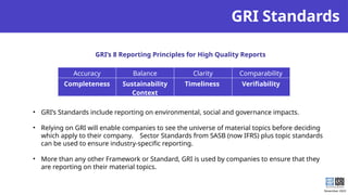 Comprehensive Guide to Sustainability and ESG Reporting Frameworks and ...