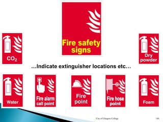 City of Glasgow College 146
…Indicate extinguisher locations etc…
 