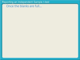 Once the blanks are full… 
 