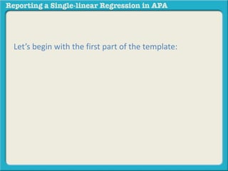 Let’s begin with the first part of the template: 
 