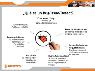 Reportando un bug