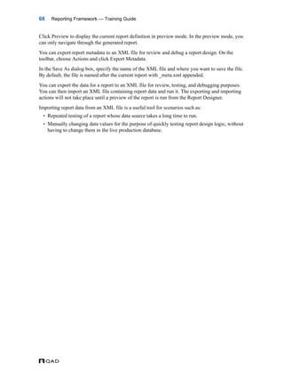 MFG/PRO QAD Reporting Framework Document Guide | PDF
