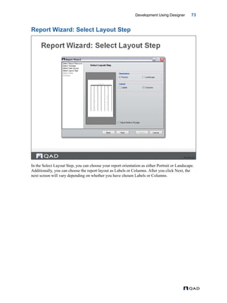 MFG/PRO QAD Reporting Framework Document Guide | PDF