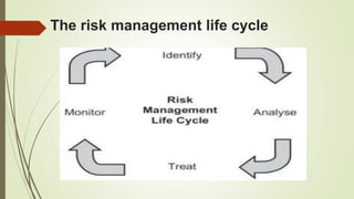 The risk management life cycle
 