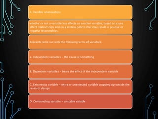 Practical Variables REPORTING IN PRACTICAL RESEARCH | PPTX