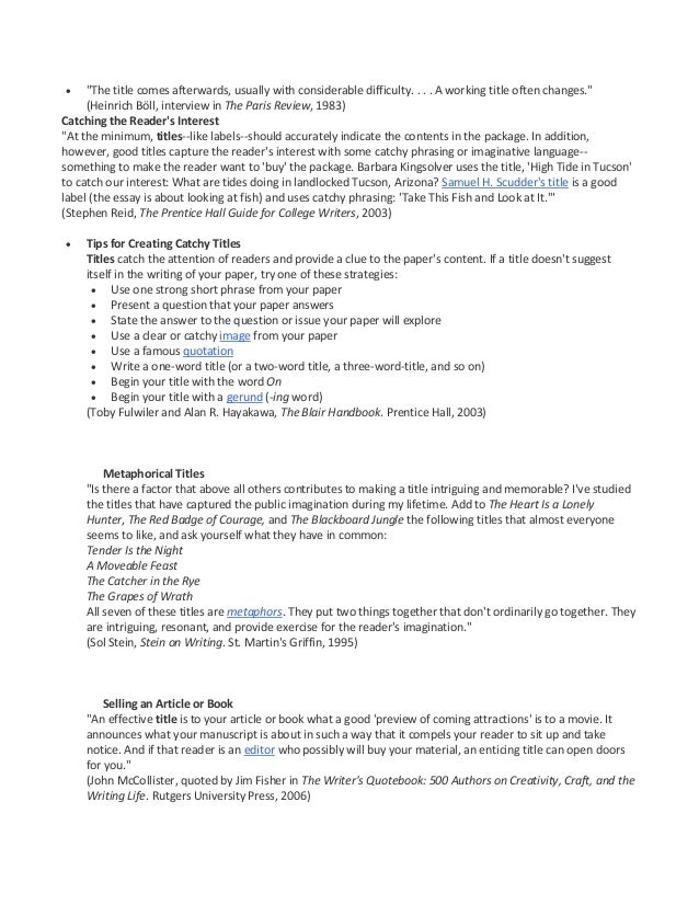 title examples for essays title examples for essays twenty scientific research paper title page