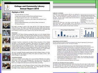 Library Reporting Examples School Library Reporting Advice | PPT