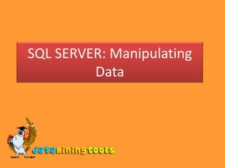 SQL SERVER: Manipulating Data 