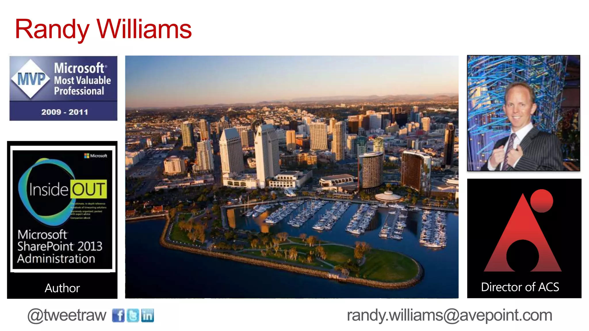 Randy Williams




  Author         Director of ACS
 