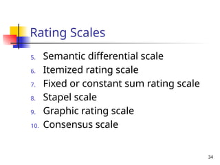 Staple Scale Example Measurement, scaling, Reliability, validity | PPT