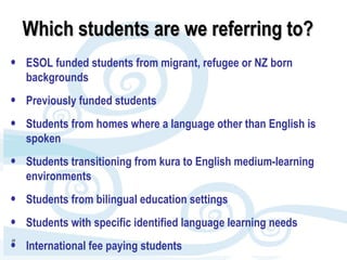 Reporting progress and achievement for English Language Learners | PPT