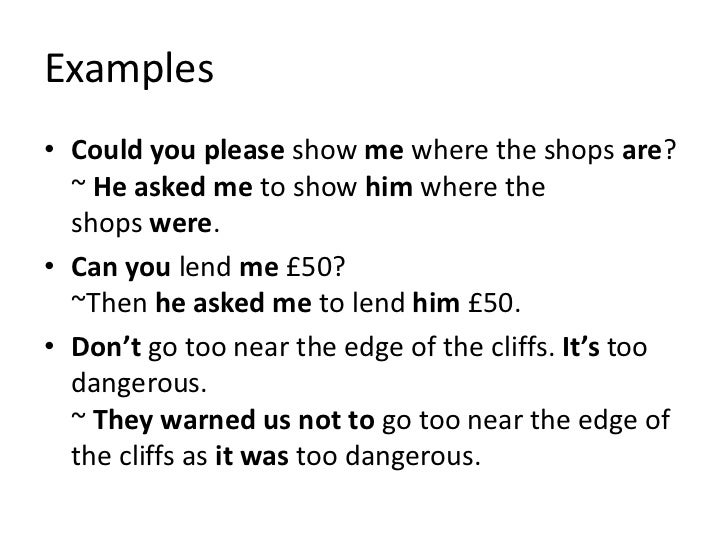 Reporting requests, advice, instructions, suggestions