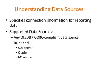 SQL Reporting service presentation | PPSX | Databases | Computer ...