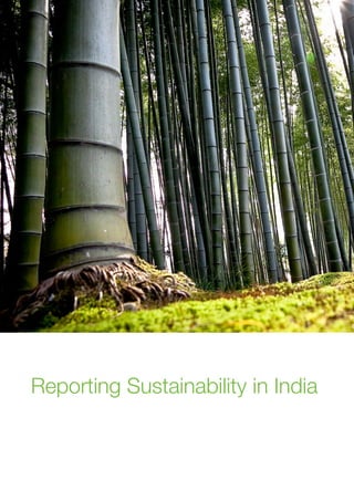 Reporting Sustainability in India
 