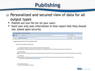 Reporting Tools for Microsoft Dynamics GP | PDF