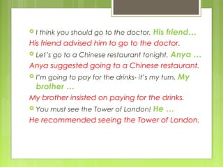 Reporting verbs | PPT