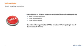 Reporting with cloud solutions from SAP