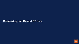 Comparing real R4 and R5 data
 