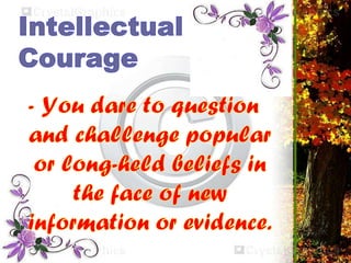 The Effects of Intellectual Traits on Personality (Humanities 102) | PPTX