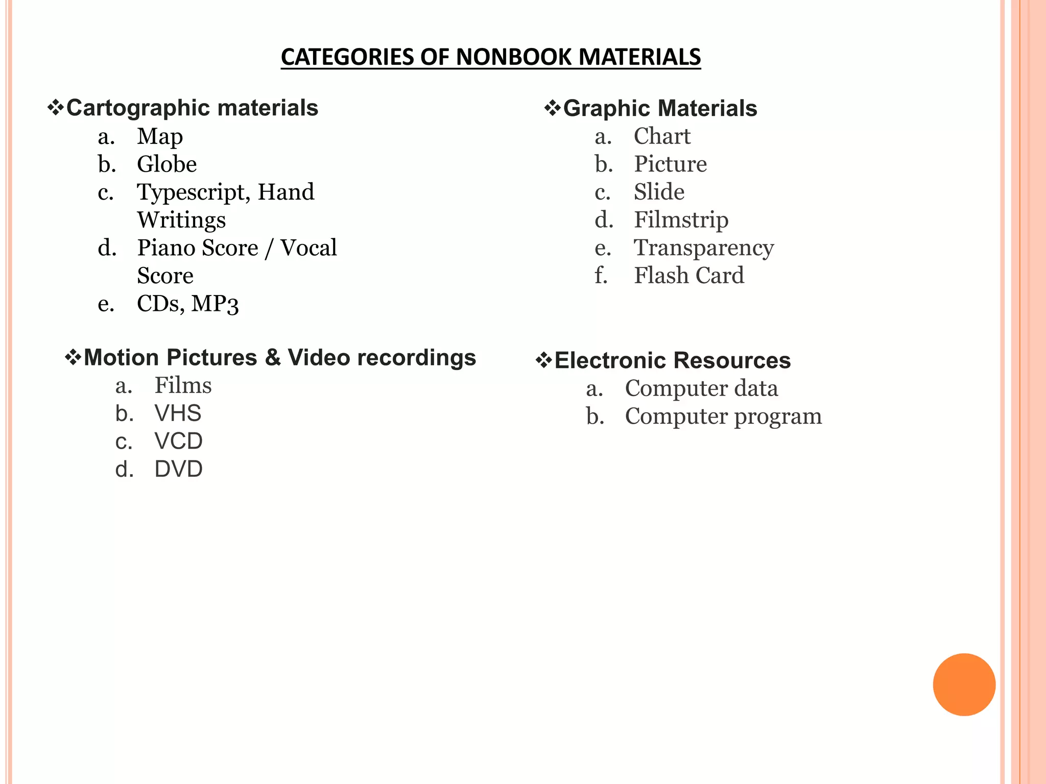 USING MARC FORMAT TO CATALOG NON BOOK MATERIALS