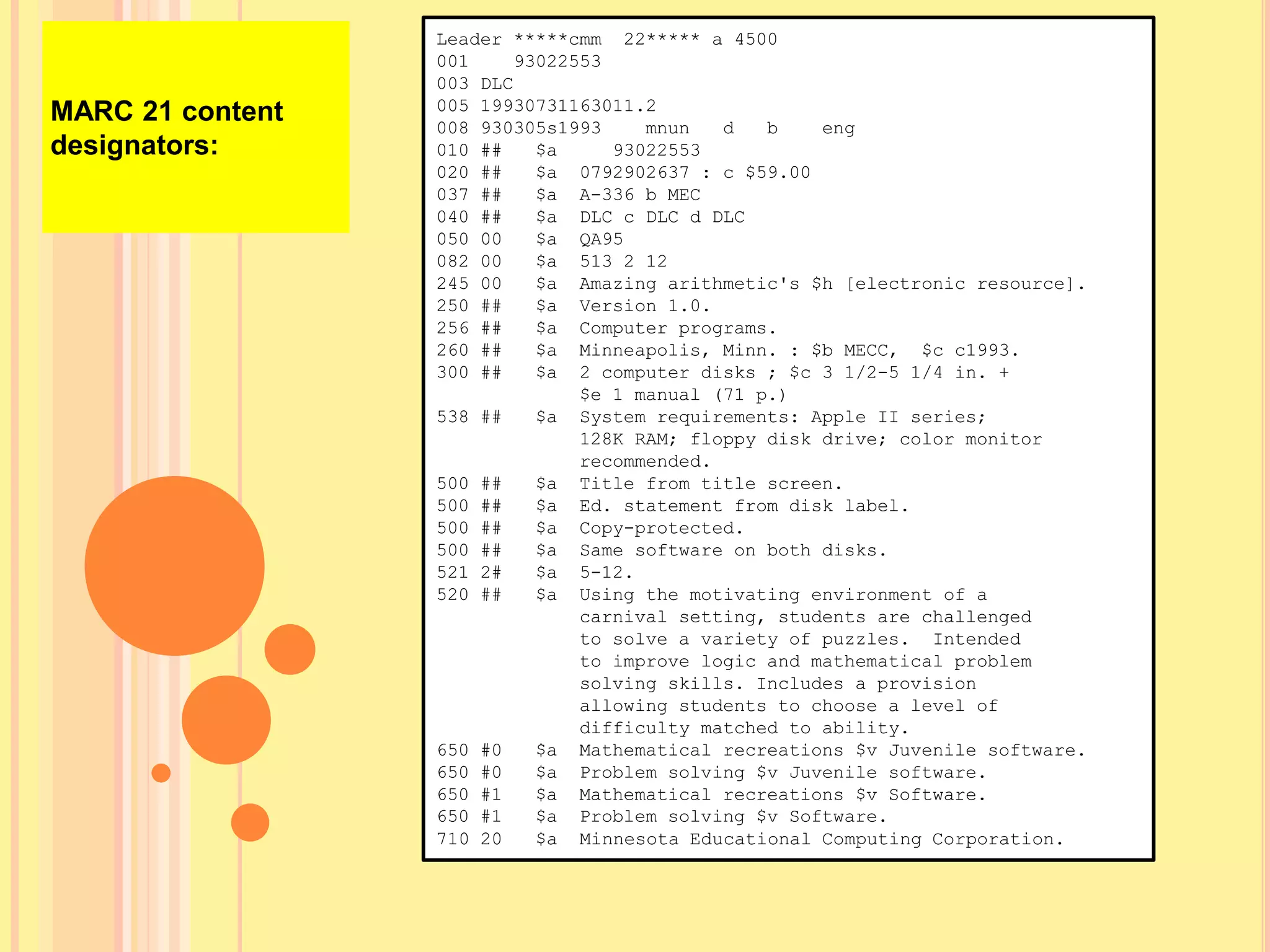 USING MARC FORMAT TO CATALOG NON BOOK MATERIALS