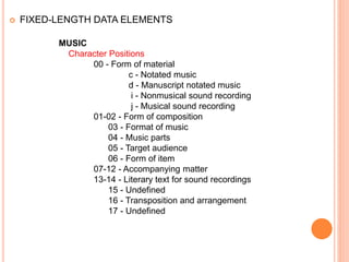 USING MARC FORMAT TO CATALOG NON BOOK MATERIALS