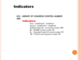 USING MARC FORMAT TO CATALOG NON BOOK MATERIALS