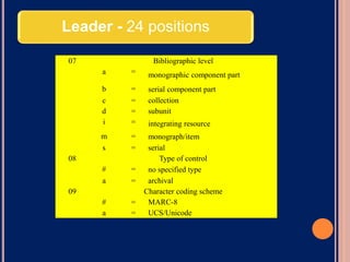 USING MARC FORMAT TO CATALOG NON BOOK MATERIALS
