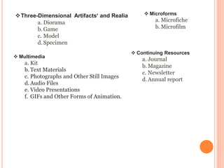 USING MARC FORMAT TO CATALOG NON BOOK MATERIALS