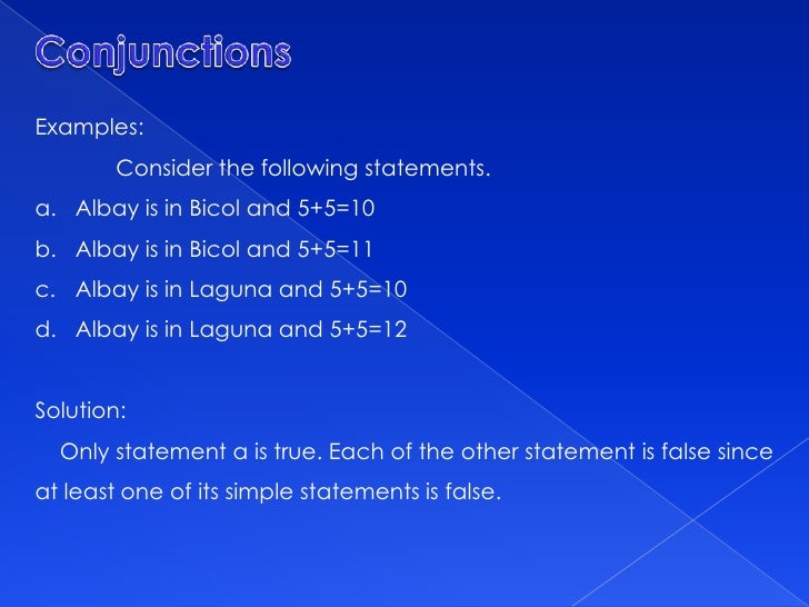 Conjunctions And Disjunctions In Math – NBROL
