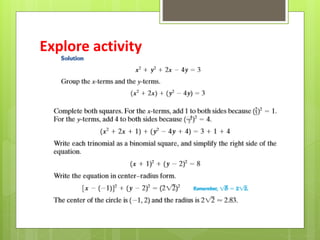 Explore activity
 