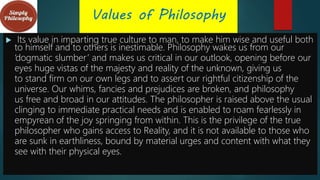 Report in philosophy