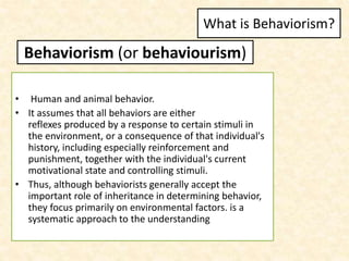 Behaviorism In Philosophy Of Education Behaviorism In Philosophy Of Education