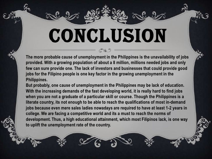 Essay on unemployment with conclusion