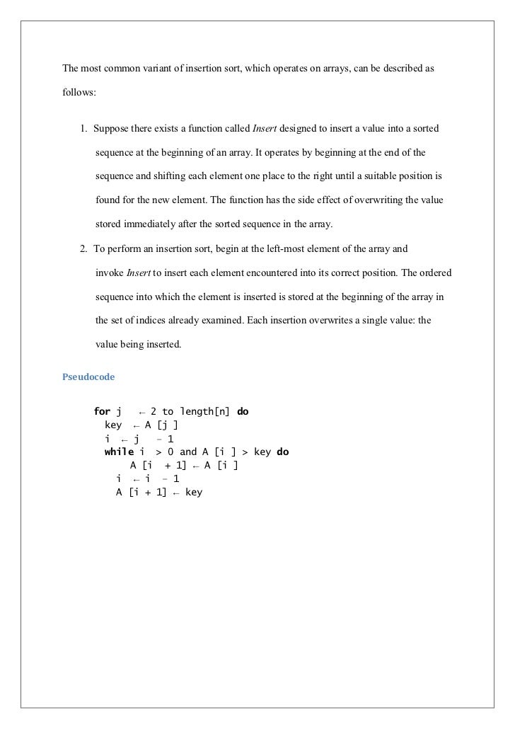 An Experiment To Determine And Compare Practical Efficiency
