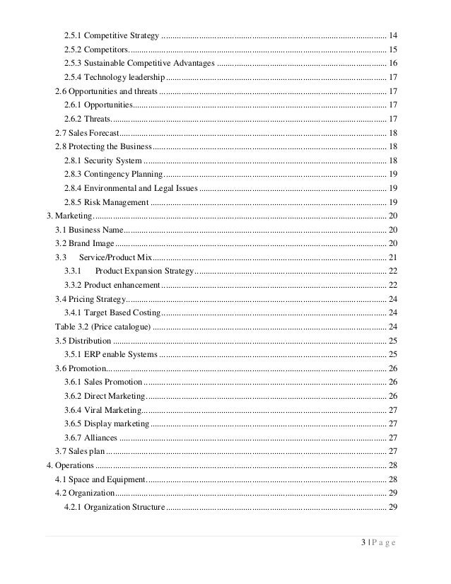 Business proposal coffee shop in Canada