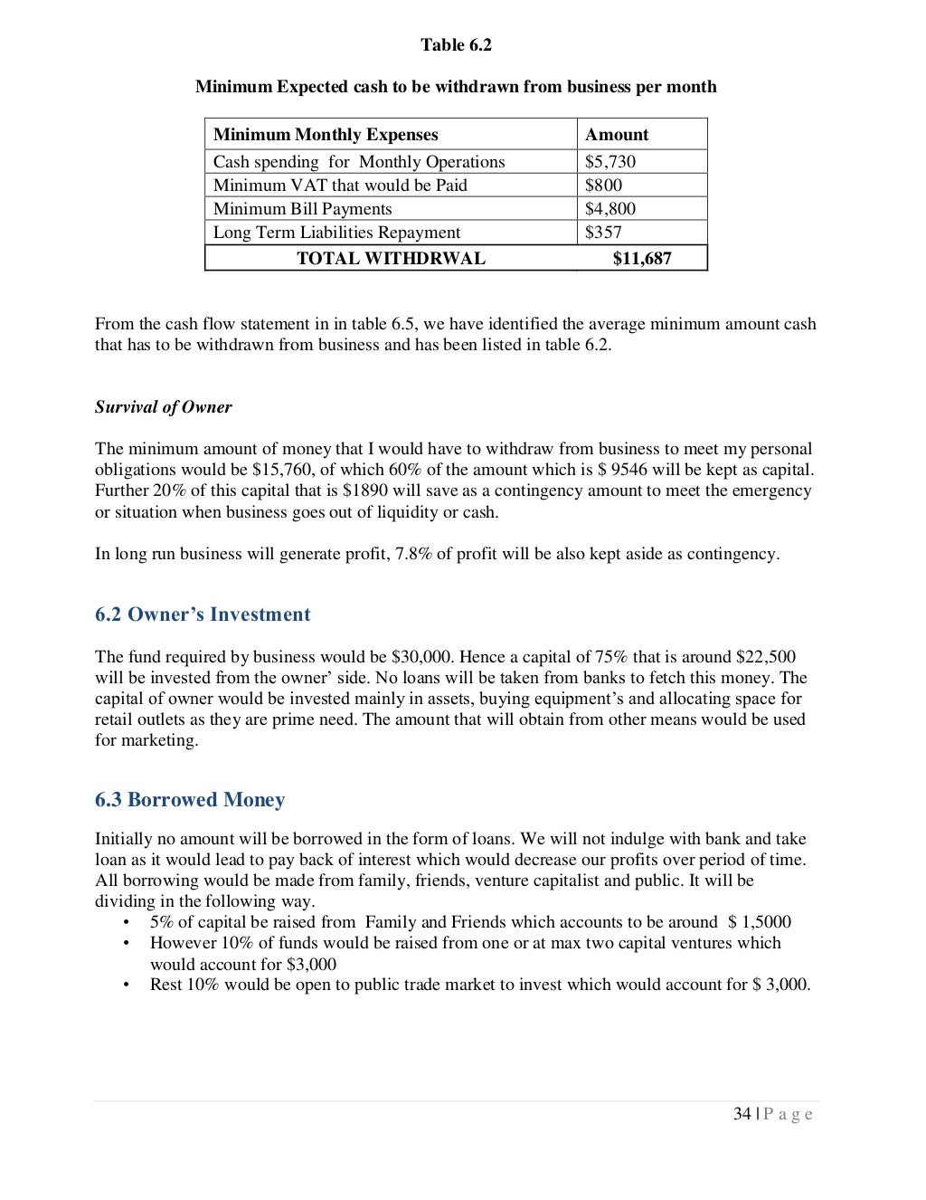 Business proposal coffee shop in Canada