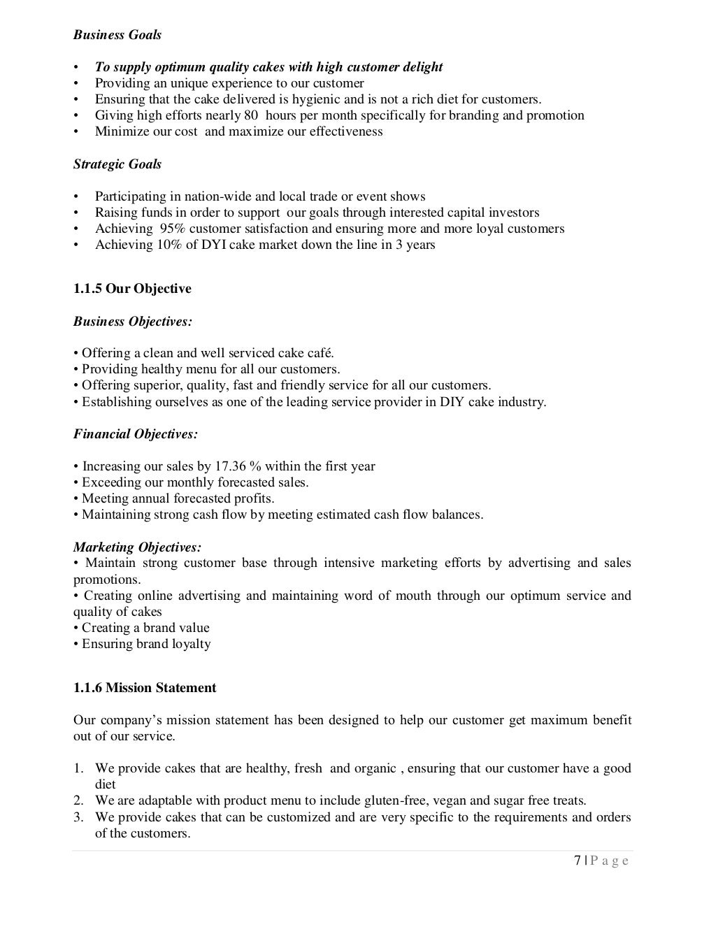 Business proposal coffee shop in Canada