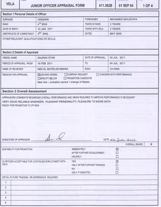 Appraisal report  July 2011