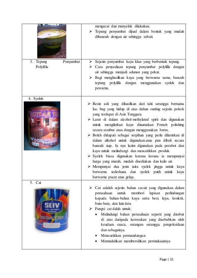 Report kerja kayu Report kerja kayu