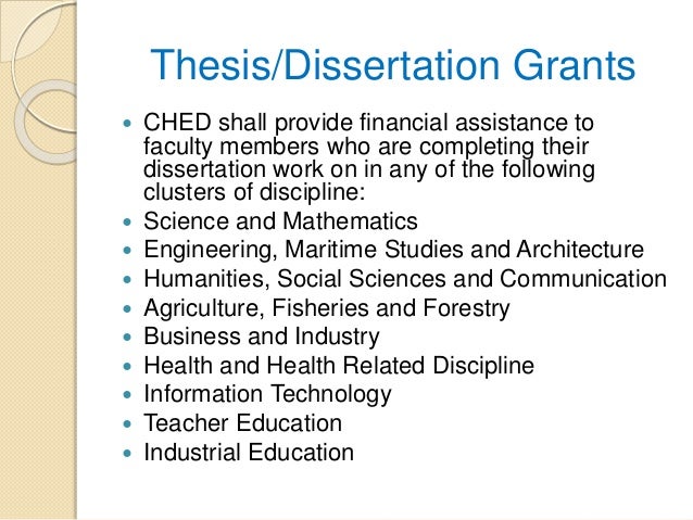 ched thesis grant