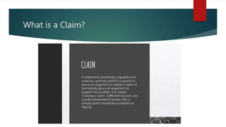 What is a Claim?
 
