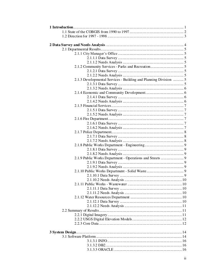 The City of Bakersfield, CA GIS Implementation Plan (1997 1998)