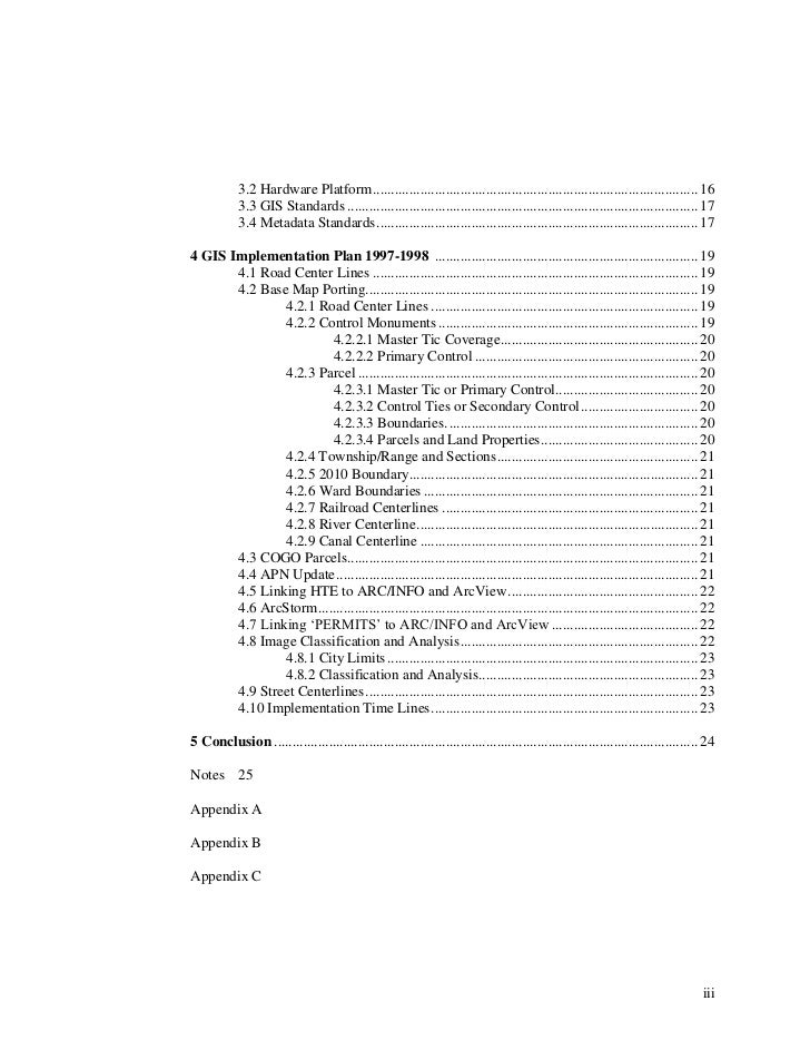 The City of Bakersfield, CA GIS Implementation Plan (1997 1998)