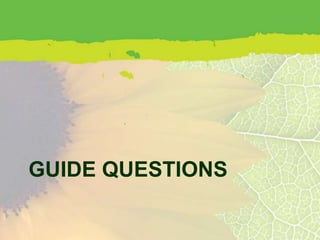 GUIDE QUESTIONS
 
