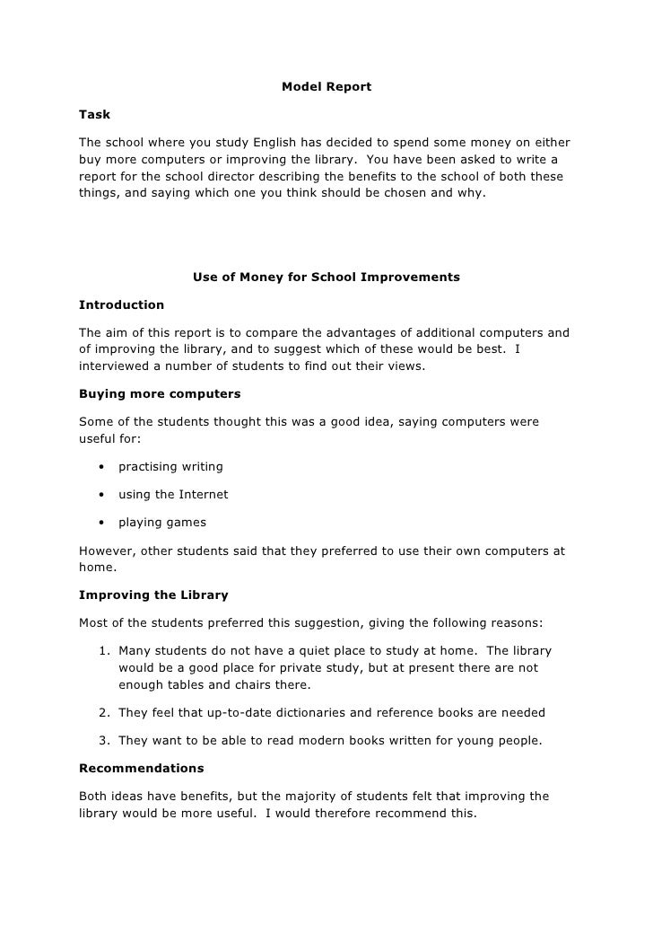 report writing model