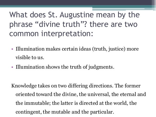 St. Augustine Works